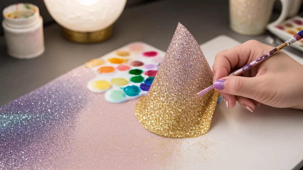 Uña con glitter rugoso y relieve antes de ser nivelado correctamente