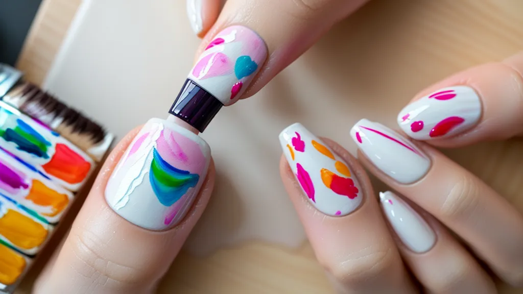 Mano colocada dentro de una lámpara de uñas LED con luz violeta