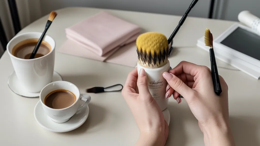 Limpieza y mantenimiento de pinceles para nail art con base coat e hidratación